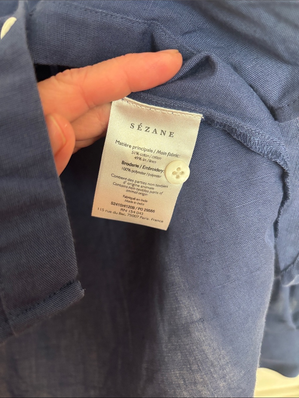 Sezane x Roberto Ruspoli Maxy Shirt - Picture 3 of 5